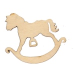 Αλογάκι κουνιστό σημύδα 5,2x4,5x0,3εκ.