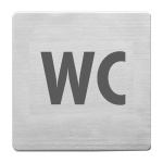 Alco πινακίδα inox wc