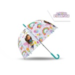 Ομπρέλα διάφανη "Το Κουκλόσπιτο της Γκάμπι" Ø46εκ.