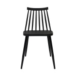 Καρέκλα πλαστική Vanessa Nextdeco μαύρη PP με μεταλλικά πόδια Y79x42x45 εκ.