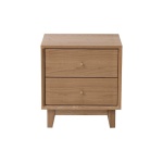 Κομοδίνο Nextdeco μασίφ ξύλο δρυός Υ55x45x35εκ.