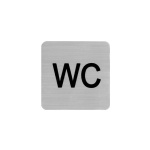 Next επιγραφή darwin "WC" 7,2x7,2εκ., 2χιλ. πάχος