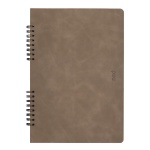 Next Premium τετράδιο σπιράλ καφέ 4 θέματα 140 φύλλα 17x25εκ.