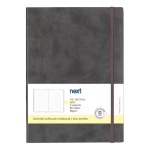 Next Premium γκρι τετράδιο Dots flexi λάστιχο 2 θέματα 80 φύλλα 14x21εκ. Δυνατότητα εκτύπωσης