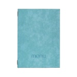 Next μενού εστιατορίου PU bali γαλάζιο με κρυφό λάστιχο 23x32εκ. Δυνατότητα εκτύπωσης