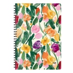 Next trends flowers III τετράδιο σπιράλ 3 θέματα 105 φύλλα 21x29εκ.
