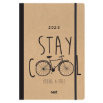 Next ημερολόγιο 2026 Trends Bike ημερήσιο flexi με λάστιχο 14x21εκ.