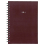 Next ημερολόγιο 2026 basic ημερήσιο σπιράλ μπορντώ 14x21εκ.  Δυνατότητα εκτύπωσης