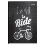 Next ημερολόγιο 2026 Gallery Riding μαύρο ημερήσιο δετό 12x17εκ, .