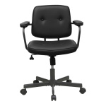 Καρέκλα γραφείου Nextdeco μαύρη Υ77-87x62.5x60,5εκ,