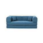 Compressed Nextdeco τριθέσιος καναπές-κρεβάτι μπλε 200x100x75εκ.