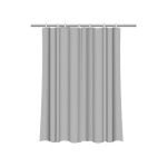 Κουρτίνα μπάνιου με 12 κρίκους γκρί Υ200x180εκ.