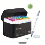 Alcohol Markers διπλής μύτης σετ 120 τεμ.