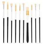 Πινέλα ζωγραφικής μακριά λαβή σετ 10 τεμαχίων