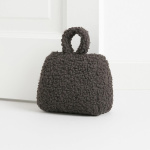 Στοπ πόρτας καφέ 17x7x16εκ.