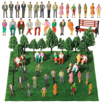 Φιγούρες δεντράκια μακέτας πλαστικά σετ 55τμχ.