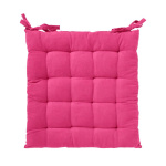 Μαξιλάρι καρέκλας τετράγωνο με δεσίματα ροζ 40×40εκ.