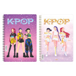 Next K-POP τετράδιο σπιράλ 17x25εκ. 3θεμ.