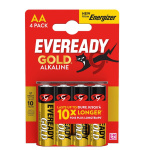 Energizer eveready gold αλκαλικές μπαταρίες ΑΑ 4 μινιόν