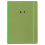 Next ημερολόγιο 2027 Natural ημερήσιο flexi πράσινο με λάστιχο 14x21εκ.  Δυνατότητα εκτύπωσης