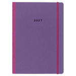 Next ημερολόγιο 2027 Natural ημερήσιο flexi μωβ με λάστιχο 14x21εκ.  Δυνατότητα εκτύπωσης