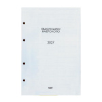 Ανταλλακτικό ημερολόγιο εβδομαδιαίο 2027 για κλασέρ 4 κρίκων 17x24εκ