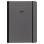 Next ημερολόγιο 2027 Natural ημερήσιο flexi γκρι σκούρο με λάστιχο 14x21εκ.  Δυνατότητα εκτύπωσης