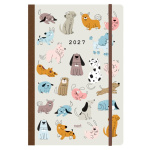 Next ημερολόγιο 2027 Trends Dogs ημερήσιο flexi με λάστιχο 14x21εκ.